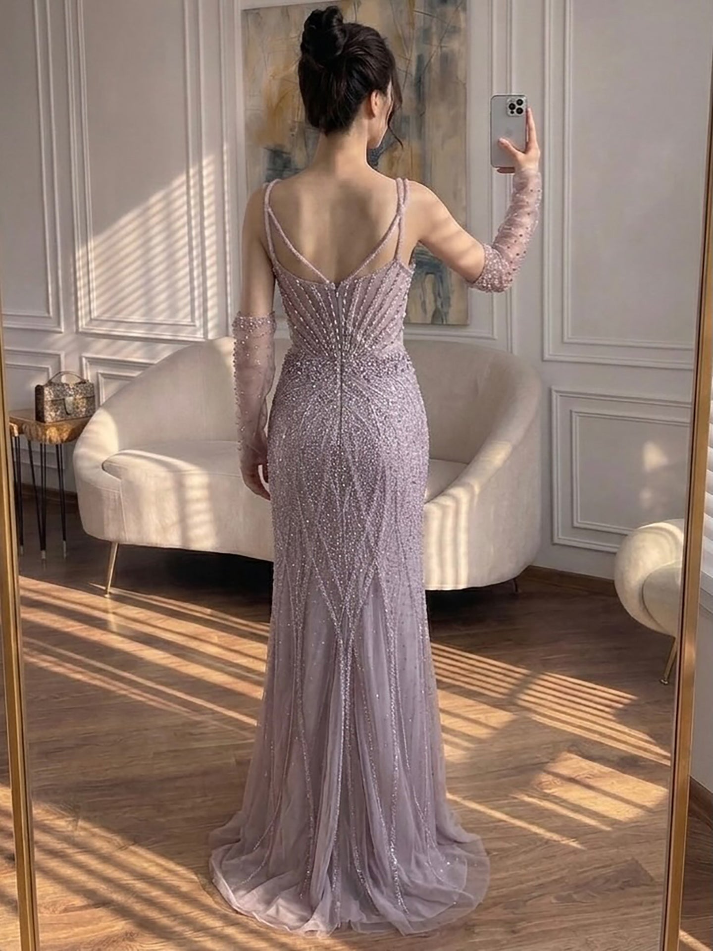 Luxury Green Beaded Mermaid Evening Dresses with Skirt LA73455 SERENE HILL