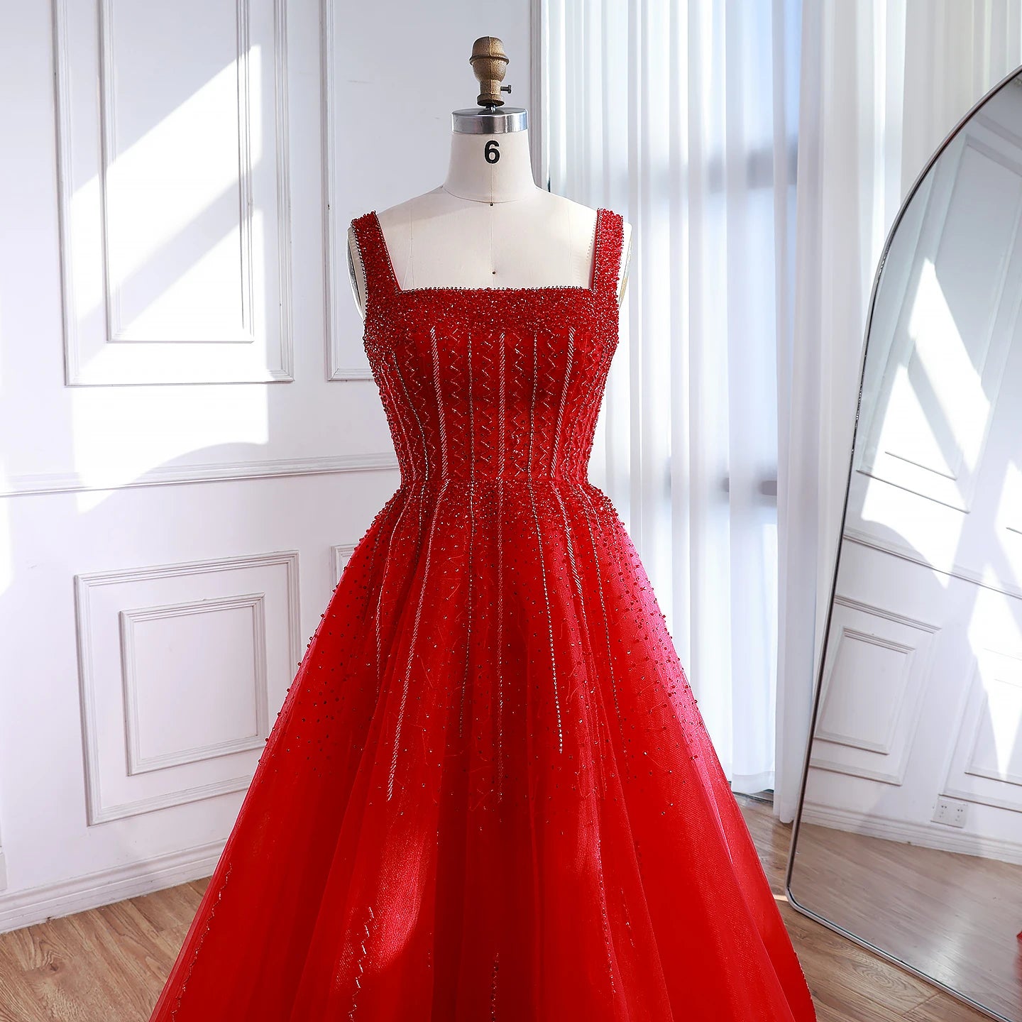 Purple Luxury Square Evening Dresses Arabic Gowns For Party Prom Dress Party LA72857 - SERENE HILL