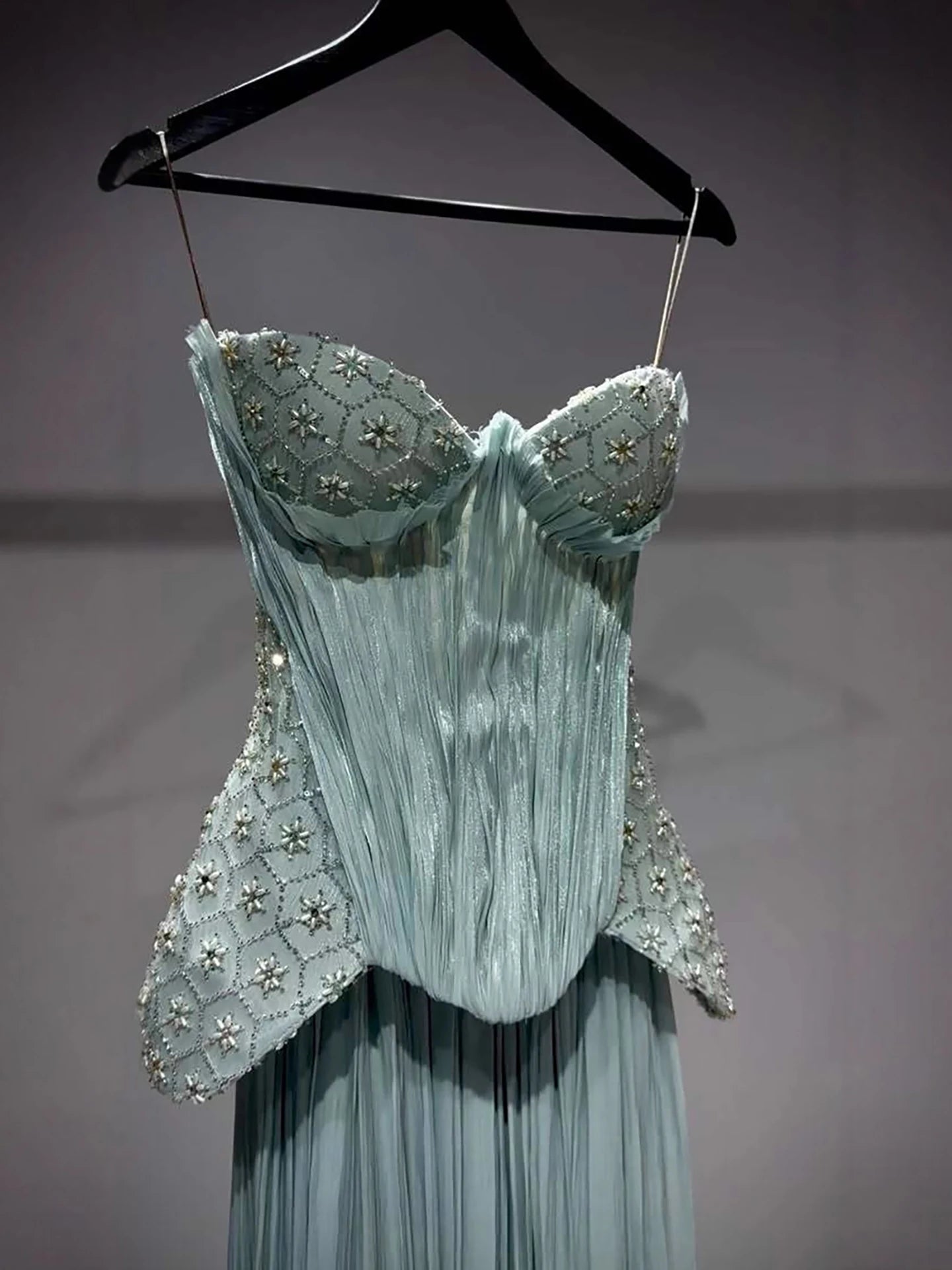 Luxury Turquoise Two Pieces Corset Evening Dress LA73360 - SERENE HILL