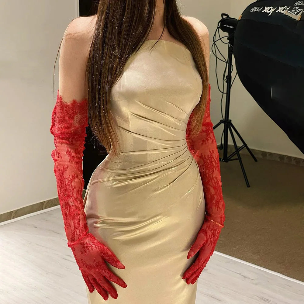 Serene Hill 2025 Arabic Elegant Gold Mermaid Luxury Dubai Evening Gown for Women&