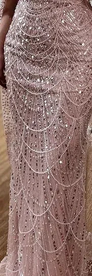 Elegant Off the Shoulder Mermaid Luxury Dubai Evening Dress for Party LA72243 - SERENE HILL