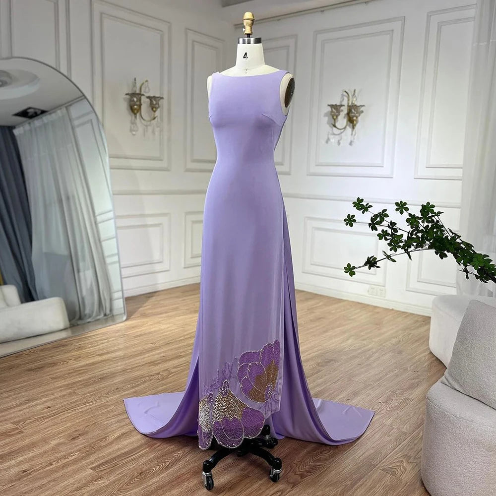 Elegant Coral Pink Butterfly Beaded Evening Dress LA72497 - SERENE HILL