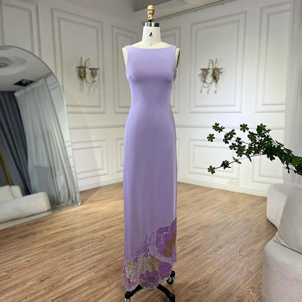 Elegant Coral Pink Butterfly Beaded Evening Dress LA72497 - SERENE HILL