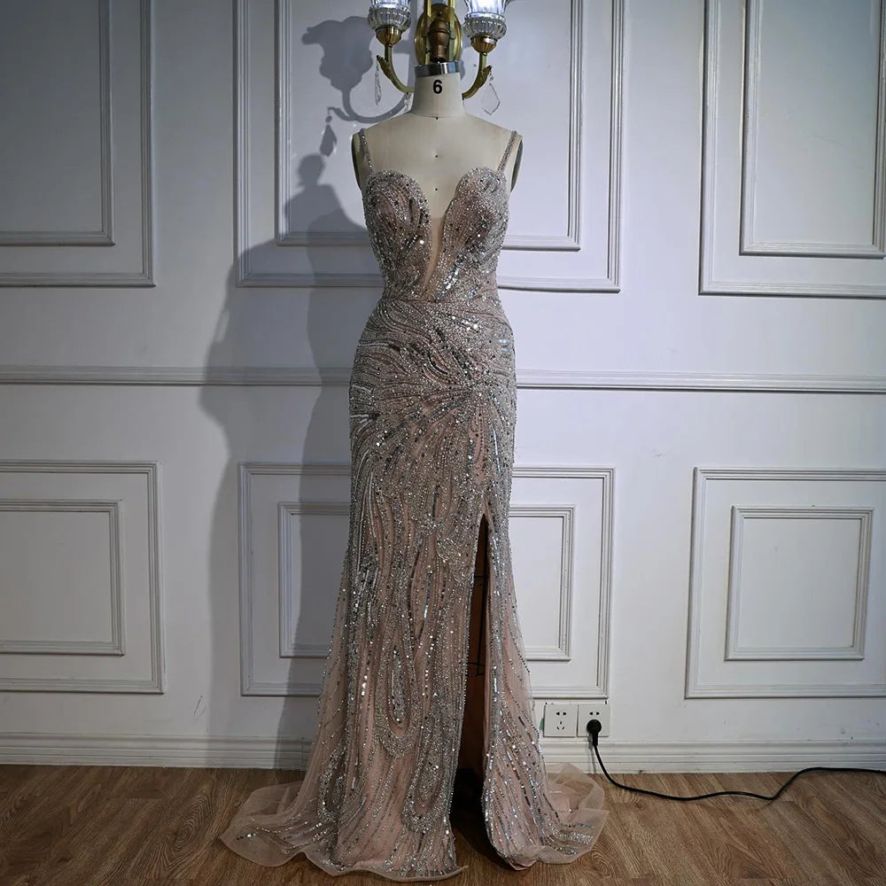 Luxury Mermaid Evening Dress with Split LA72480A - SERENE HILL