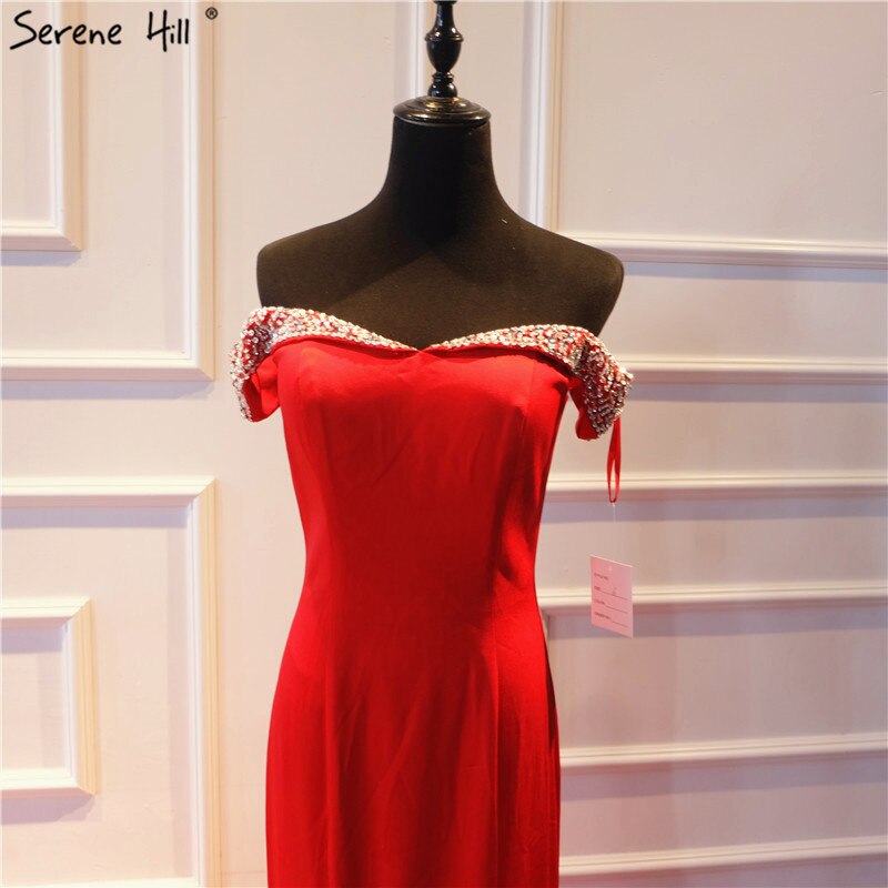 On Sale No Return No Refund 2025 Mermaid Elegant Fashion New Evening Dresses Off Shoulder Sexy Simple Formal Evening Gowns Serene Hill LA6510 - SERENE HILL