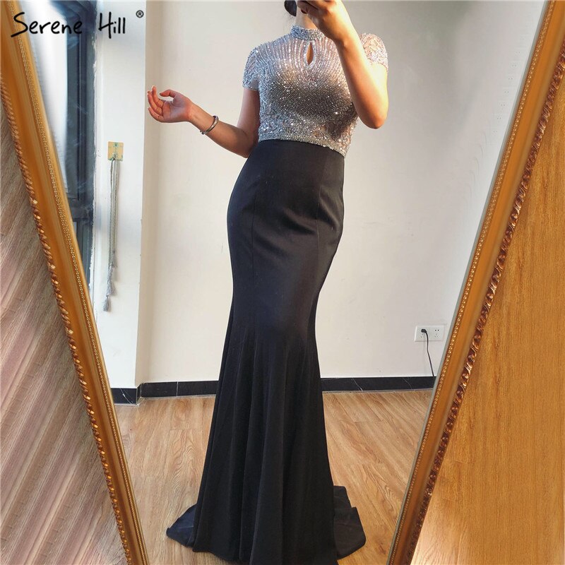 black tank dress target Cold Shoulder Appliqué Mermaid Gown by Juliet 281