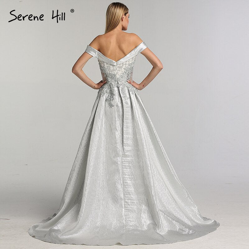 On Sale no return no refundSale Dubai Ivory Sweetheart Crystal Sexy Evening Dresses 2025 Dubai Design Sleeveless Luxury Evening Gowns LA60925 - SERENE HILL