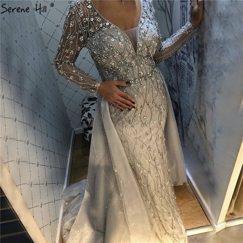 navy blue mermaid prom dresses Sweetheart Navy Blue Mermaid Prom Dress With Beading cg24797