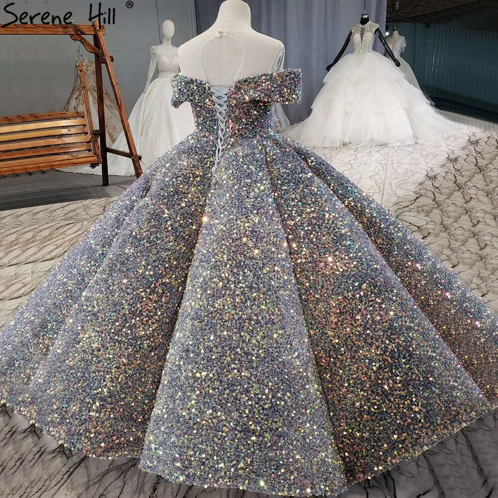 Flower Girl Dressrs Children Pageant Ballgown Girl Wedding Paillette Clothes For Children Piano Performance Vestido HTA0047 - SERENE HILL