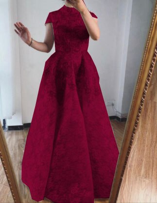 Gold High Neck Luxury Asymmetrical Evening Dresses 2025 Cap Sleeve Lace Beading Evening Gowns Serene Hill LA70227 - SERENE HILL