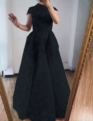 Gold High Neck Luxury Asymmetrical Evening Dresses 2025 Cap Sleeve Lace Beading Evening Gowns Serene Hill LA70227 - SERENE HILL