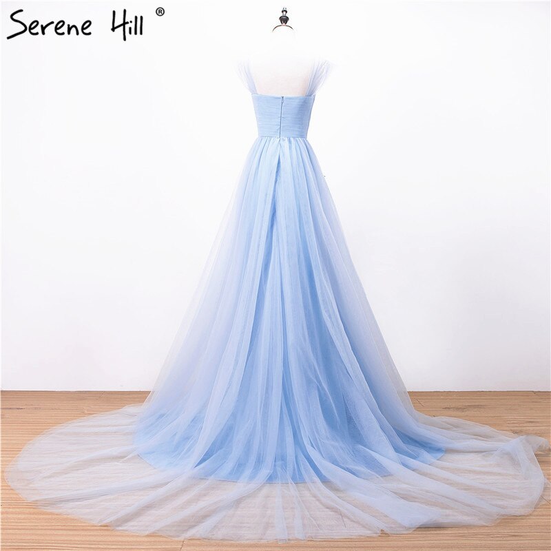 On Sale no return no refundSale Light Blue Off the Shoulder Pregnant Photography Dresses Vintage Wedding Gowns Lace Up Sash 2025 Sexy HA2002 - SERENE HILL