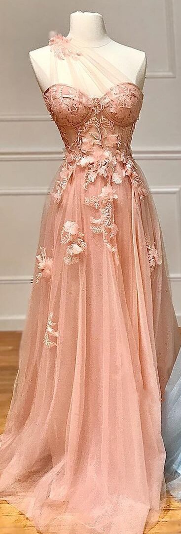 Serene Hill Lilac One Shoulder Split Long 2025 Flower Graduation School Party Gown Celebrity Prom Dresses LA71881 - SERENE HILL