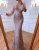 Serene Hill Muslim Blue Detachable Skirt Evening Dresses Gowns 2025 Feathers Beaded Mermaid Luxury For Women Party LA60932A - SERENE HILL