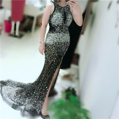 On Sale no return no refundSale Mermaid Evening Dresses Sequined Beading Elegant Evening Gowns LA6195 - SERENE HILL
