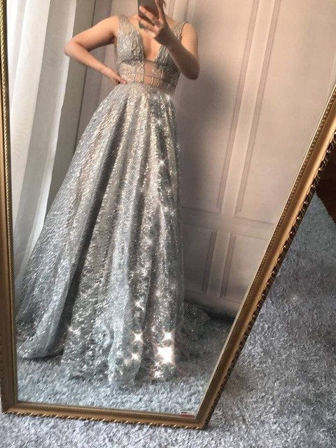 On Sale no return no refundSale Deep-V Sexy Tulle Evening Dresses Evening Gowns LA6251 - SERENE HILL