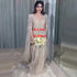 Gold Luxury Cape Sleeve Evening Dresses Gowns 2025 Beaded A-Line High-end For Women Party Serene Hill Couture LA71463A - SERENE HILL