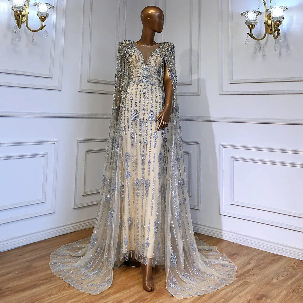 high end evening dresses Shim BLUE Dress This gown features a see Evening Dresses and Gowns 2026