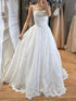 Luxury White Floral Lace A Line Wedding Dress HA2548 SERENE HILL