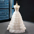 Luxury Blue Puffy Wedding Dress Deep Beaded Tulle Evening Dress MH66931 - SERENE HILL