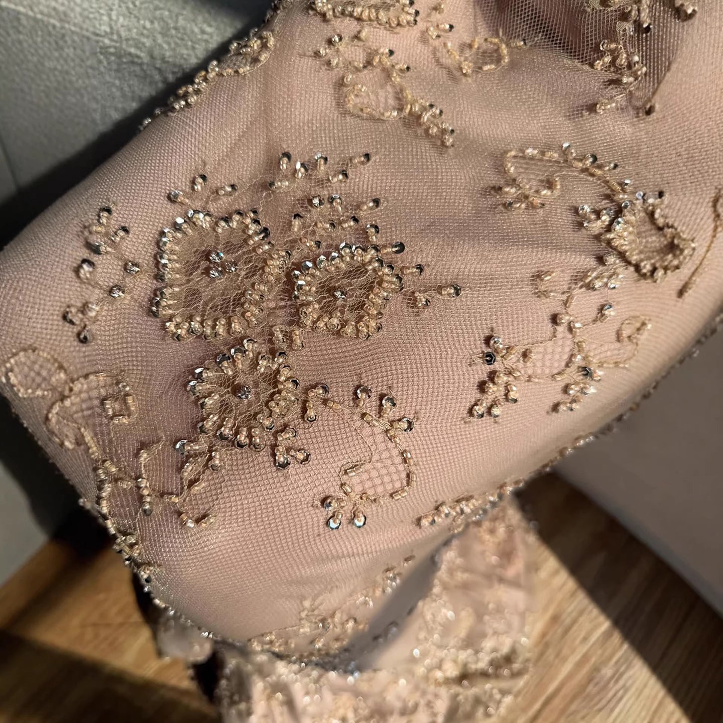 Luxury Arabic Lace Beaded Mermaid Evening Dress with Sleeves LA72545 - SERENE  HILL