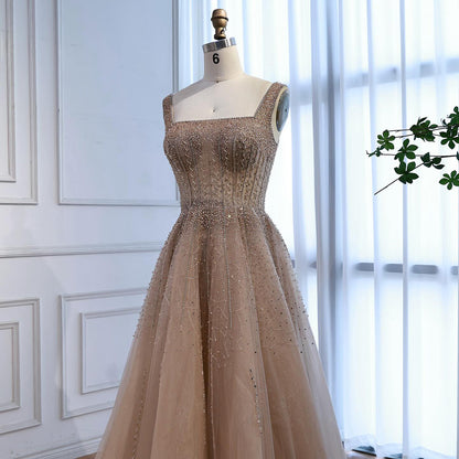 Purple Luxury Square Evening Dresses Arabic Gowns For Party Prom Dress Party LA72857 - SERENE  HILL