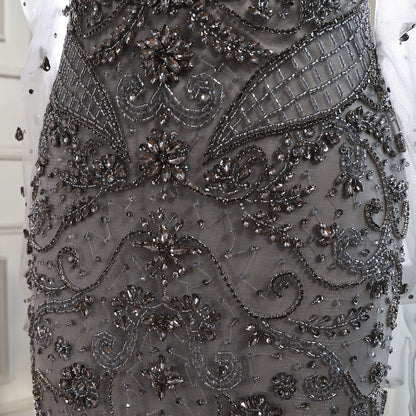 Luxury Beaded   Evening Dress Sheer Long Gloves LA72929 - SERENE  HILL