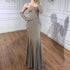 Luxury Turquoise   Beaded Evening Dress with Gloves LA72933 - SERENE  HILL