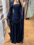 Luxury Pink Beaded A Line Dress with Chiffon Cape Sleeves LA72978B SERENE HILL