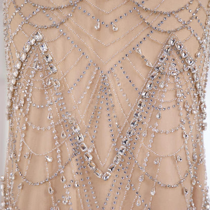 Luxury Nude Beaded   Mermaid Evening Dress LA73166