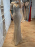 Luxury Pink Beaded Tassel Mermaid Evening Dress Long Gown LA73184 SERENE HILL