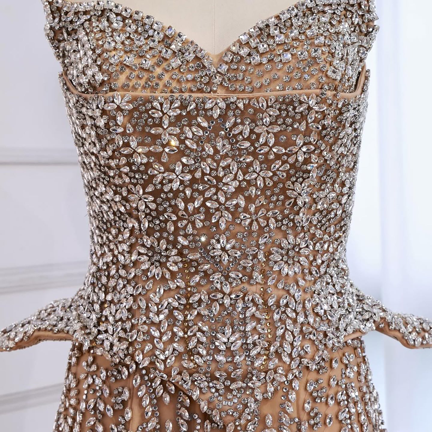 Luxury Kosovo Crystal A-Line Two Piece Evening Dress LA73209 - SERENE  HILL