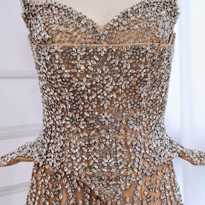 Luxury Kosovo Crystal A-Line Two Piece Evening Dress LA73209 - SERENE  HILL