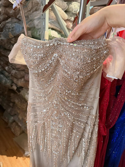 Luxury Nude Beaded Mermaid Evening Dress 2026 LA73214 SERENE HILL