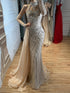 Luxury Green Halter Beaded Dubai Corset Evening Dress LA73322 SERENE HILL