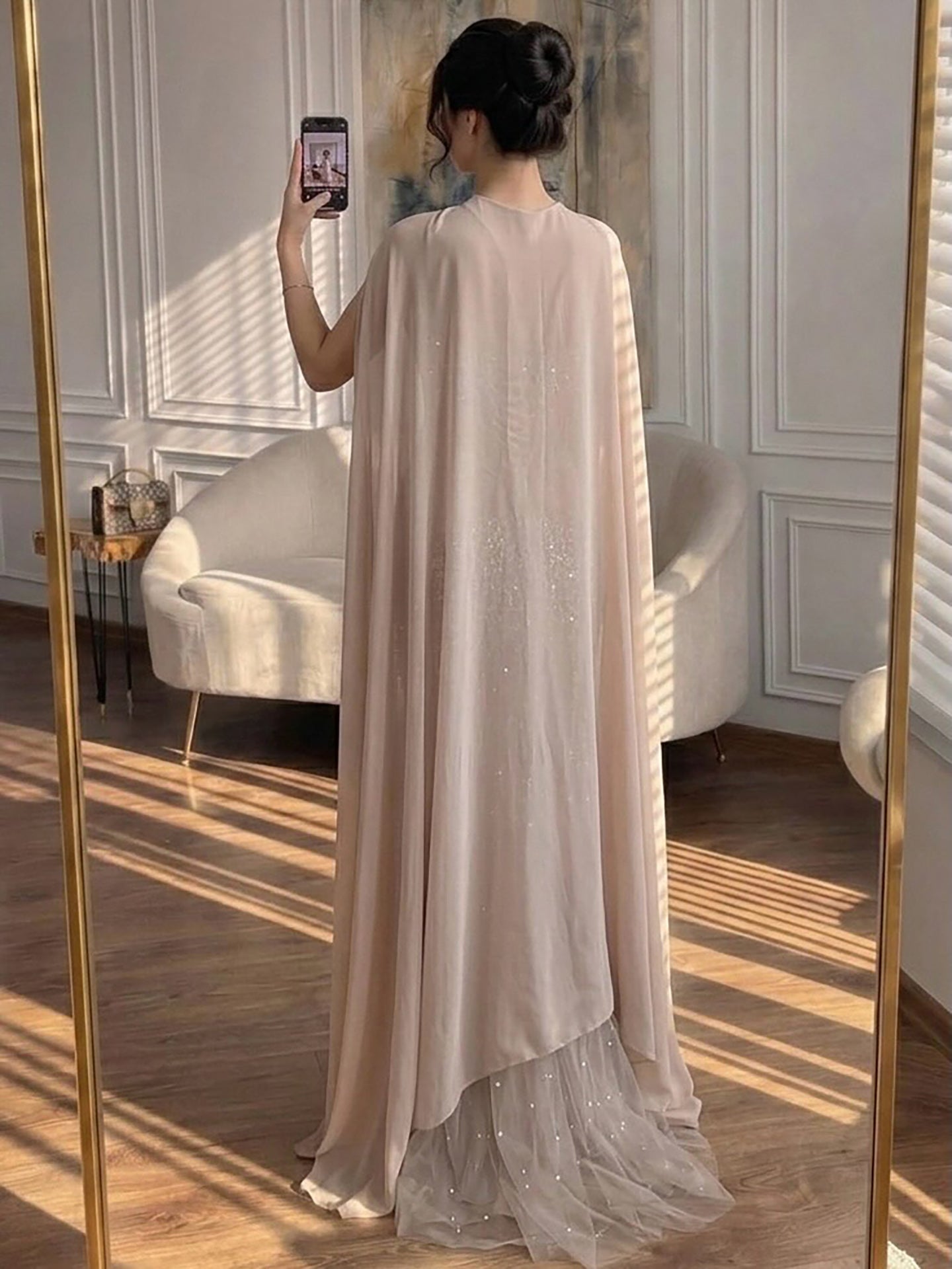 Luxury Arabic Nude Beaded Corset Evening Dress LA73343 SERENE HILL