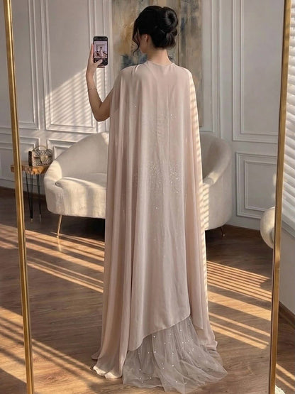 Luxury Arabic Nude Beaded Corset Evening Dress LA73343 SERENE HILL