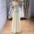 Luxury Evening Dress Yellow Off Shoulder Beaded A-Line Gown LA73350 - SERENE  HILL