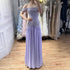 Luxury Evening Dress Yellow Off Shoulder Beaded A-Line Gown LA73350 - SERENE  HILL