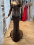 Luxury Brown Arabic Beaded Mermaid Evening Dress LA73403 SERENE HILL