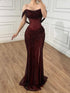 Luxury Silver Diamond Corset Off Shoulder Mermaid Evening Dress LA73410 - SERENE  HILL