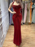 Luxury Gold Halter Crystal Beaded Mermaid Evening Dress LA73410B - SERENE  HILL