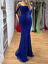 Luxury Green Off Shoulder Corset Mermaid Evening Dress LA73410C SERENE HILL