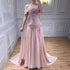 Luxury Pink A-Line Beaded Evening Dress LA73438 - SERENE  HILL