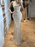 Luxury Nude Halter Neck Elegant Beaded Mermaid Evening Dress LA73442 SERENE HILL