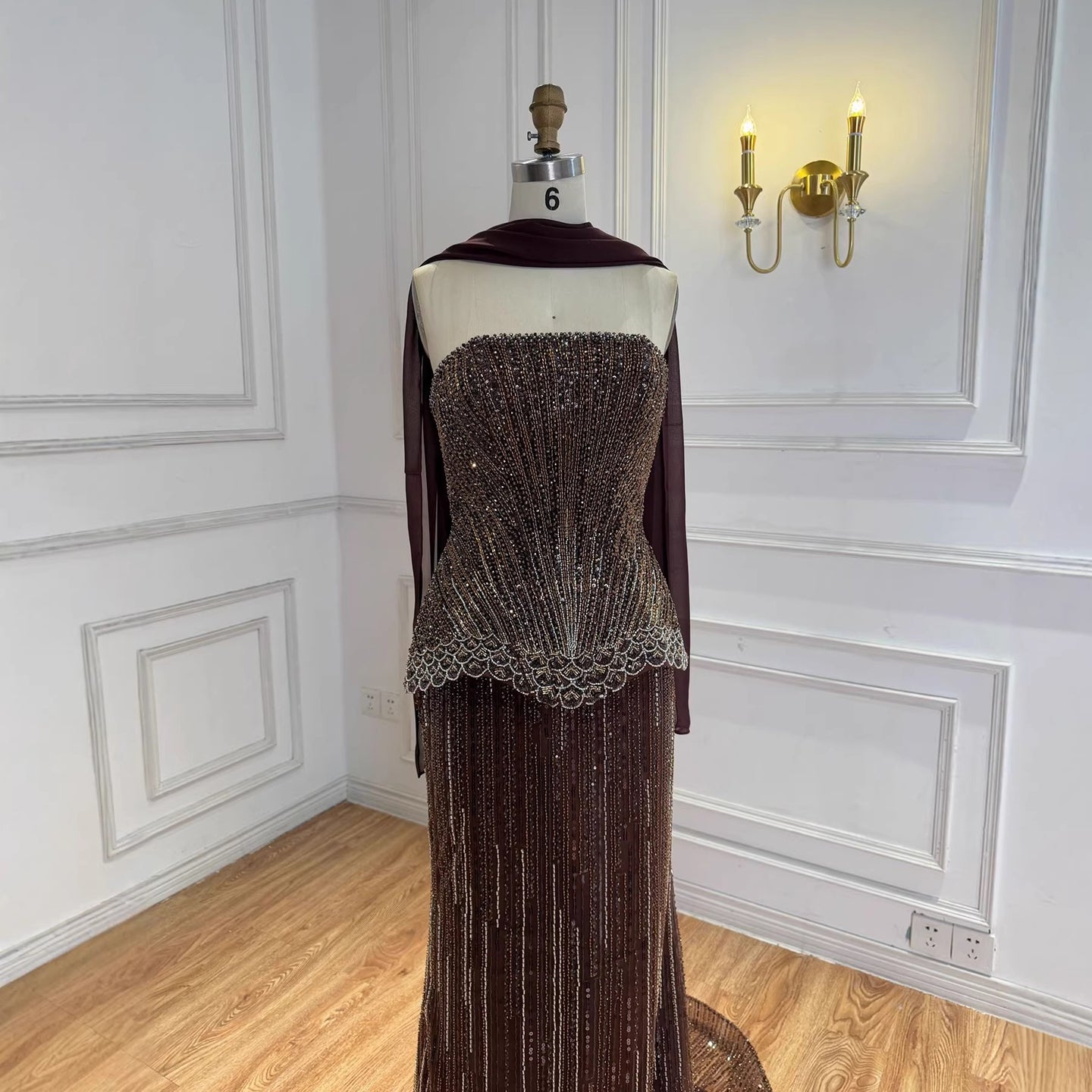 Serene Hill Arabic Orange Two Pieces Corset Evening Dress LA73444 - SERENE  HILL