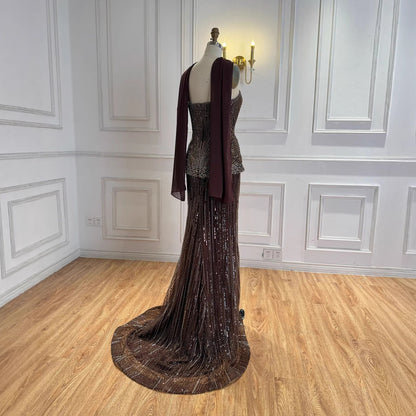 Serene Hill Arabic Orange Two Pieces Corset Evening Dress LA73444 - SERENE  HILL