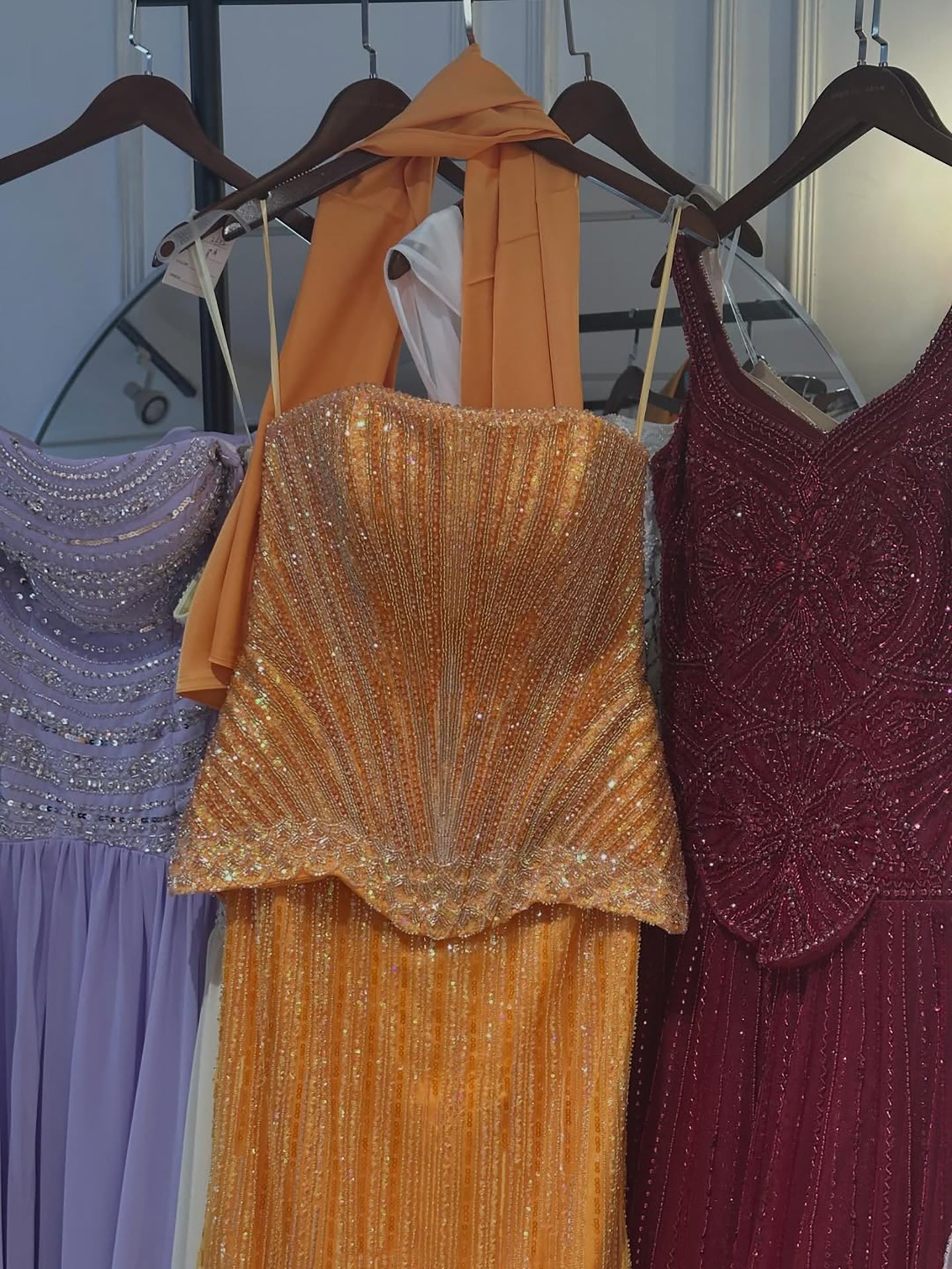 Serene Hill Arabic Orange Two Pieces Corset Evening Dress LA73444 - SERENE  HILL