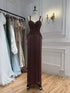 Luxury Arabic Gold Mermaid Beaded Tassel Evening Dress LA73446 SERENE HILL