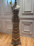 Luxury Silver Nude Beaded Mermaid Evening Dress LA73449 SERENE HILL